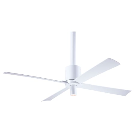 Modern Fan Co. Pensi 52" 4 Blade Outdoor Ceiling Fan with Custom Blade, Light Kit, and Control Options Gloss White