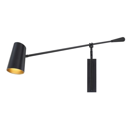 Modern Forms Stylus 15" Tall LED Wall Sconce Black / Gold