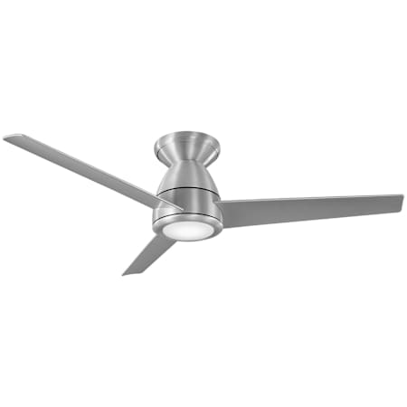 Modern Forms Tip Top 44" 3 Blade Indoor / Outdoor Smart LED Ceiling Fan Brushed Aluminum / 2700K