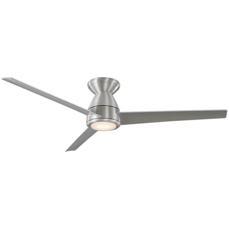 Modern Forms Tip Top 52" 3 Blade Indoor / Outdoor Smart LED Ceiling Fan Brushed Aluminum / 2700K