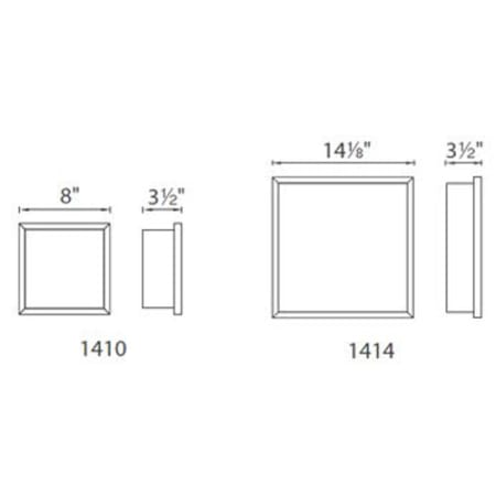 Modern Forms-FM-1410-Line Drawing