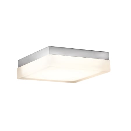 Modern Forms Matrix 9" Wide LED Flush Mount Square Ceiling Fixture / Wall Sconce with Opal Glass Shade Titanium / 2700K