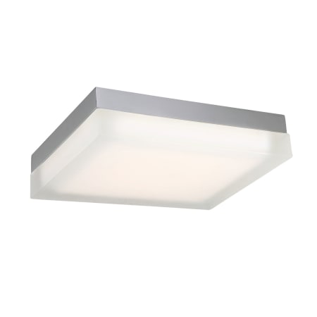 Modern Forms Matrix 12" Wide LED Flush Mount Square Ceiling Fixture / Wall Sconce with Opal Glass Shade Titanium / 2700K