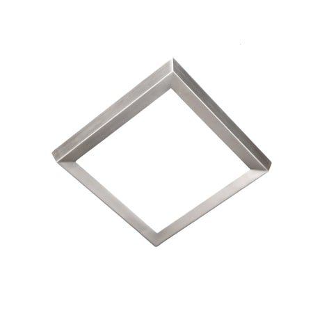 Modern Forms Logo 7" Wide LED Flush Mount Square Ceiling Fixture Brushed Nickel