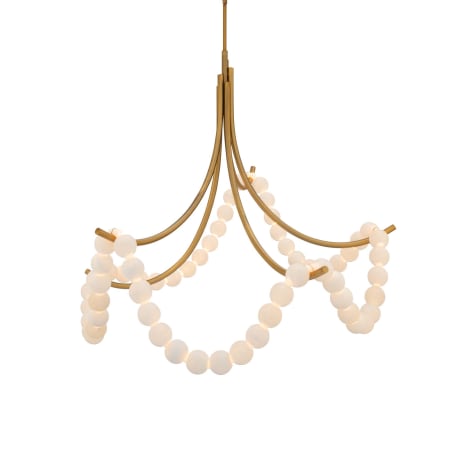 Modern Forms Parel 46" Wide LED Semi-Flush Ceiling Fixture Aged Brass
