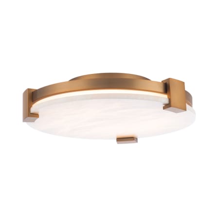 Modern Forms Catalonia 17" Wide LED Flush Mount Ceiling Fixture - 277 Aged Brass