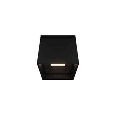 Modern Forms Kube 4" Wide LED Flush Mount Square Outdoor Ceiling Fixture - Preset to 4000K Black