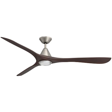 Modern Forms Carve 72" 3 Blade Indoor / Outdoor Smart LED Ceiling Fan Antique Nickel / Dark Walnut