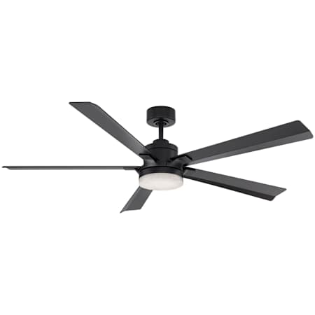 Modern Forms Radiant 64 64" 5 Blade Indoor / Outdoor Smart LED Ceiling Fan with Alabaster Shade Matte Black