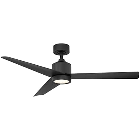 Modern Forms Lotus 54" 3 Blade Indoor / Outdoor Smart LED Ceiling Fan Matte Black / 2700K