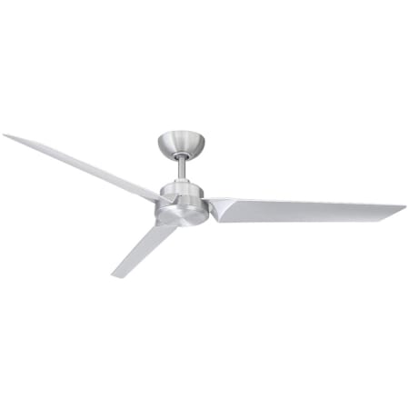 Modern Forms Roboto 62" 3 Blade Indoor / Outdoor Smart Ceiling Fan Brushed Aluminum