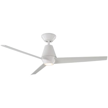 Modern Forms Slim 52" 3 Blade Indoor / Outdoor Smart LED Ceiling Fan Matte White / 3000K