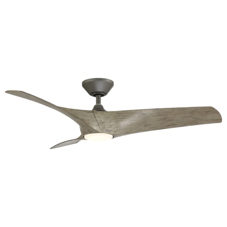 Modern Forms Zephyr 62" 3 Blade Indoor / Outdoor Smart LED Ceiling Fan Graphite / 2700K