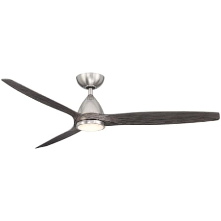Modern Forms Skylark 62" 3 Blade Indoor / Outdoor Smart LED Ceiling Fan Brushed Nickel / Ebony