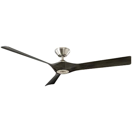 Modern Forms Torque 58" 3 Blade Indoor / Outdoor Smart Ceiling Fan Brushed Nickel / Ebony