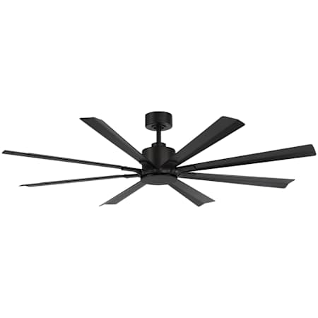 Modern Forms Size Matters 65" 8 Blade Indoor / Outdoor Smart Ceiling Fan Matte Black