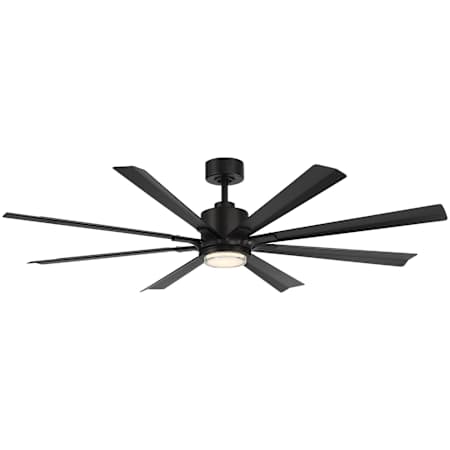 Modern Forms Size Matters 65" 8 Blade Indoor / Outdoor Smart LED Ceiling Fan Matte Black