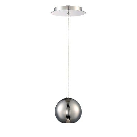 Modern Forms Acid 5" Wide LED Suspended Mini Pendant Polished Nickel