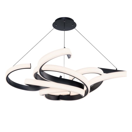 Modern Forms Woven 51" Wide LED Abstract Pendant Black