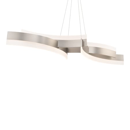 Modern Forms Arcs 4 Light 58" Wide LED Suspended Abstract Chandelier Brushed Nickel