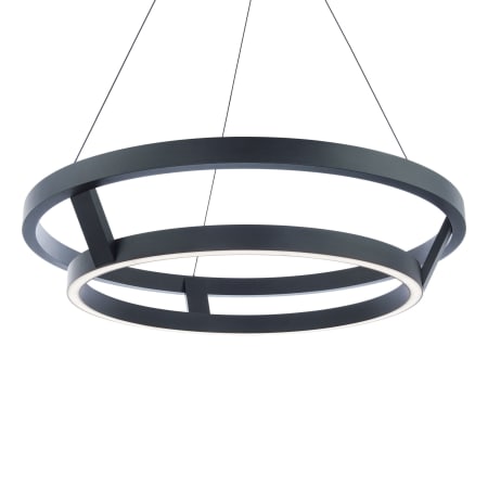Modern Forms Imperial 42" Wide LED Ring Chandelier Black