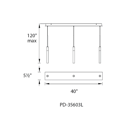 Modern Forms-PD-35603L-Line Drawing