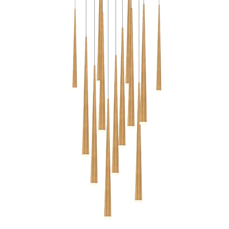 Modern Forms Cascade 13 Light 20" Wide LED Suspension Multi Light Pendant Aged Brass
