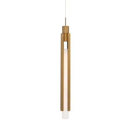 Modern Forms Saber 3" Wide LED Suspension Mini Pendant Aged Brass