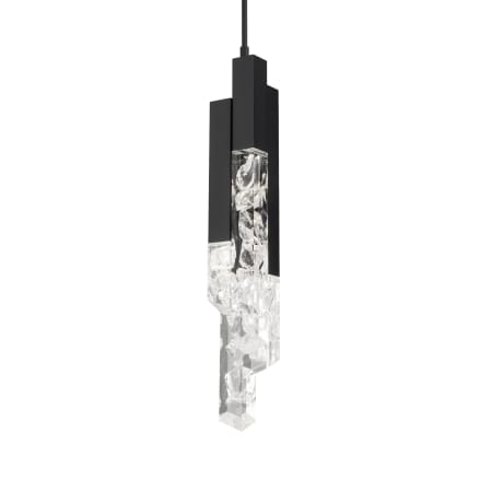 Modern Forms Montage 4 Light 5" Wide LED Crystal Mini Pendant Black