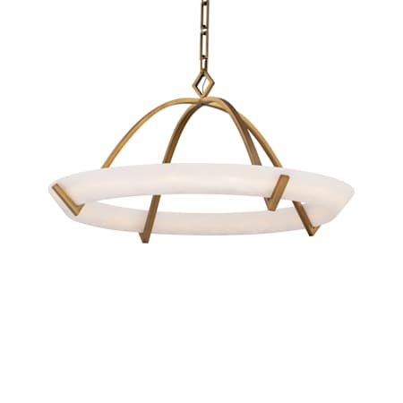 Modern Forms Copa 26" Wide LED Ring Chandelier with Spanish Alabaster Shade Aged Brass