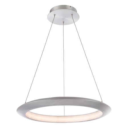 Modern Forms The Ring 24" Wide LED Suspended Ring Chandelier Brushed Aluminum / 2700K