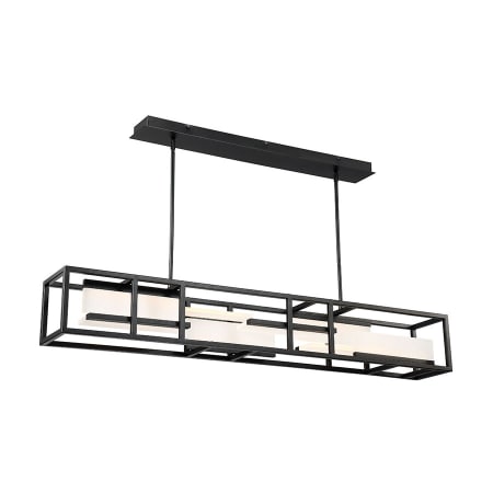Modern Forms Memory 8 Light 56" Wide Integrated LED Linear Chandelier Black