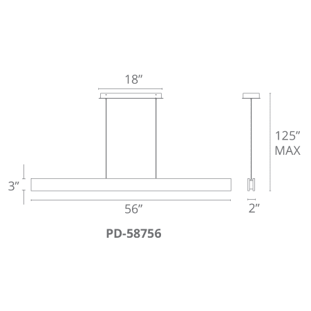 Modern Forms-PD-58756-Line Drawing