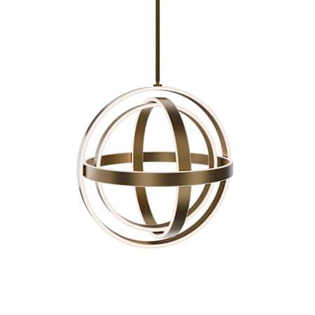 Modern Forms Kinetic 18" Wide LED Abstract Pendant Aged Brass