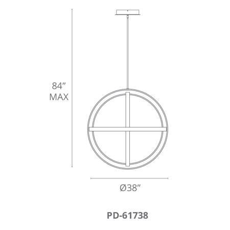 Modern Forms-PD-61738-Line Drawing