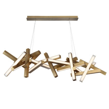 Modern Forms Chaos 72" Wide Integrated LED Chandelier Aged Brass