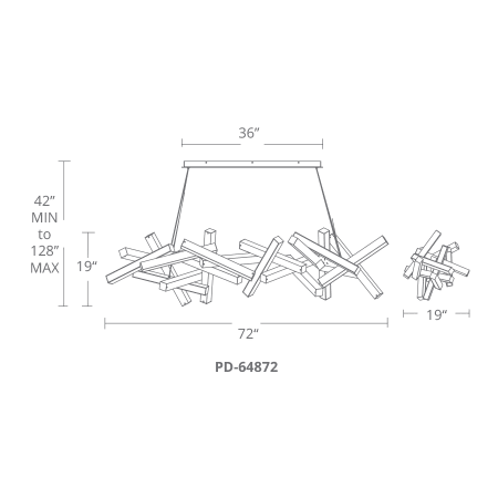 Modern Forms-PD-64872-Line Drawing