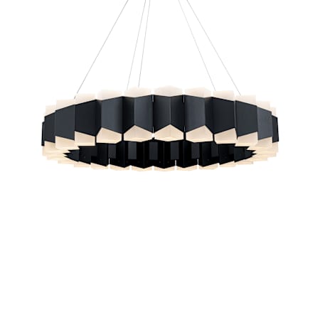 Modern Forms Dolman 27" Wide LED Ring Chandelier with Frosted Acrylic Diffusers Black