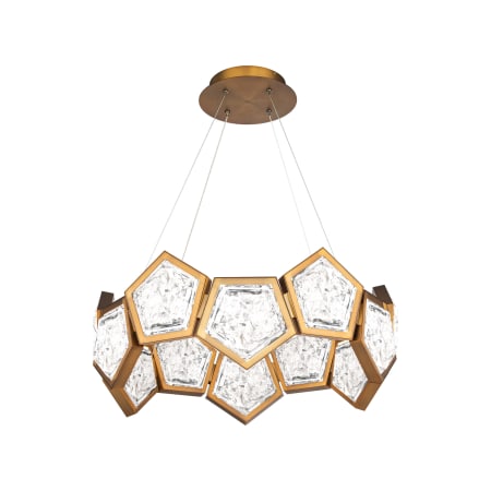 Modern Forms Starlight Starbright 26" Wide LED Drum Chandelier Aged Brass