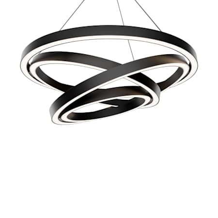 Modern Forms Storm Chaser 35" Wide LED Abstract Chandelier - 2700K Black