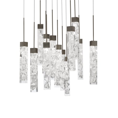 Modern Forms Minx 13 Light 20" Wide LED Crystal Multi Light Pendant Antique Nickel