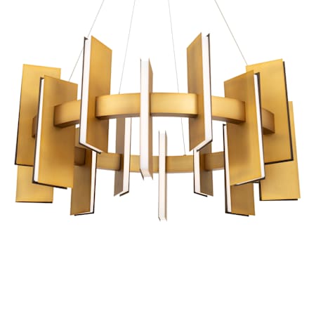 Modern Forms Ronan 32" Wide LED Abstract Chandelier Aged Brass