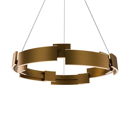 Modern Forms Keefe 32" Wide LED Abstract Chandelier Aged Brass