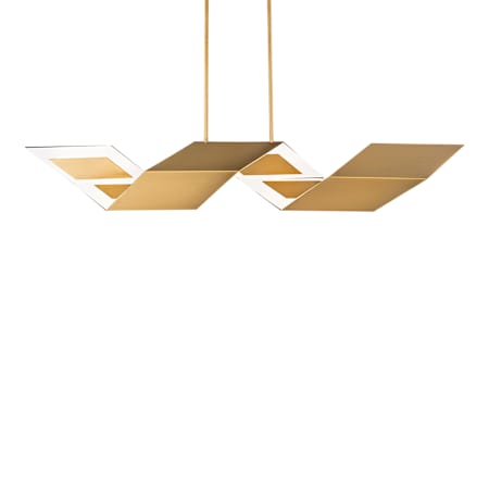 Modern Forms Lyris 6" Wide LED Abstract Chandelier Aged Brass