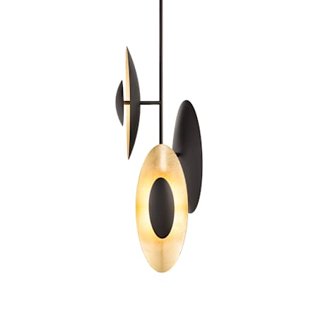 Modern Forms Trixie 12" Wide LED Abstract Pendant Bronze / Gold Leaf