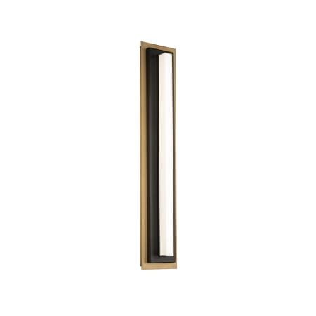 Modern Forms Lyrikal 27" Tall LED Wall Sconce Black / Aged Brass