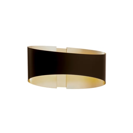 Modern Forms Swerve 5" Tall LED Wall Sconce Bronze / Brushed Brass