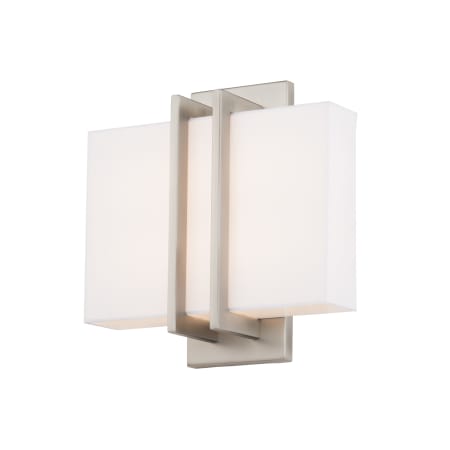 Modern Forms Downton 11" Tall LED Wall Sconce - 3500K Brushed Nickel