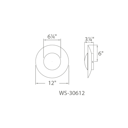 Modern Forms-WS-30612-Line Drawing