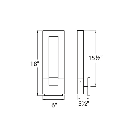 Modern Forms-WS-31618-Line Drawing